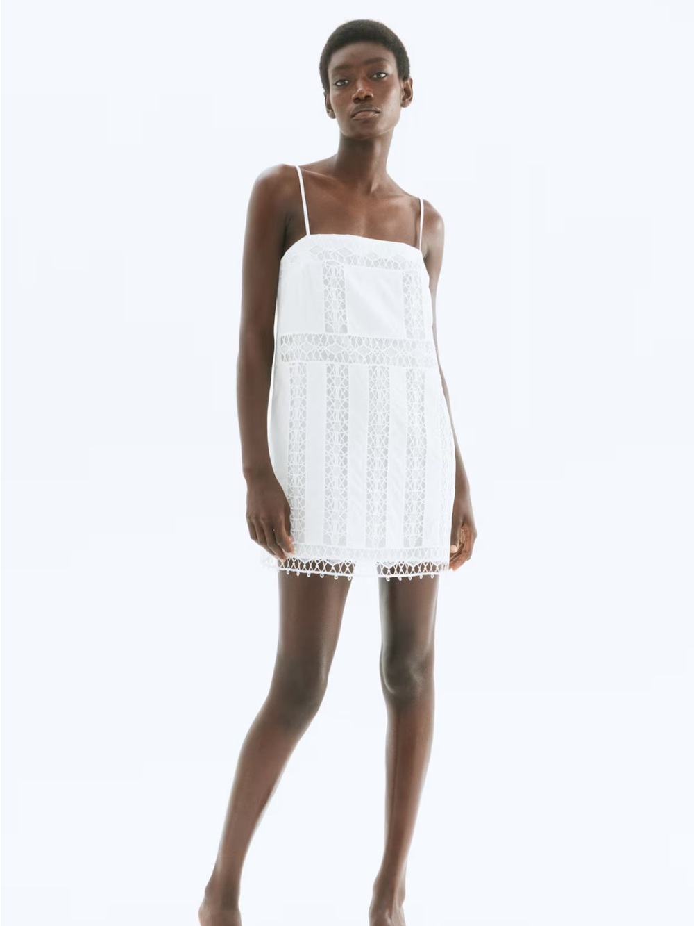 NWT H&M Lace-Inset Strappy Dress